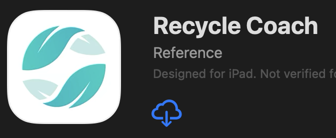 Recycle Coach mobile app